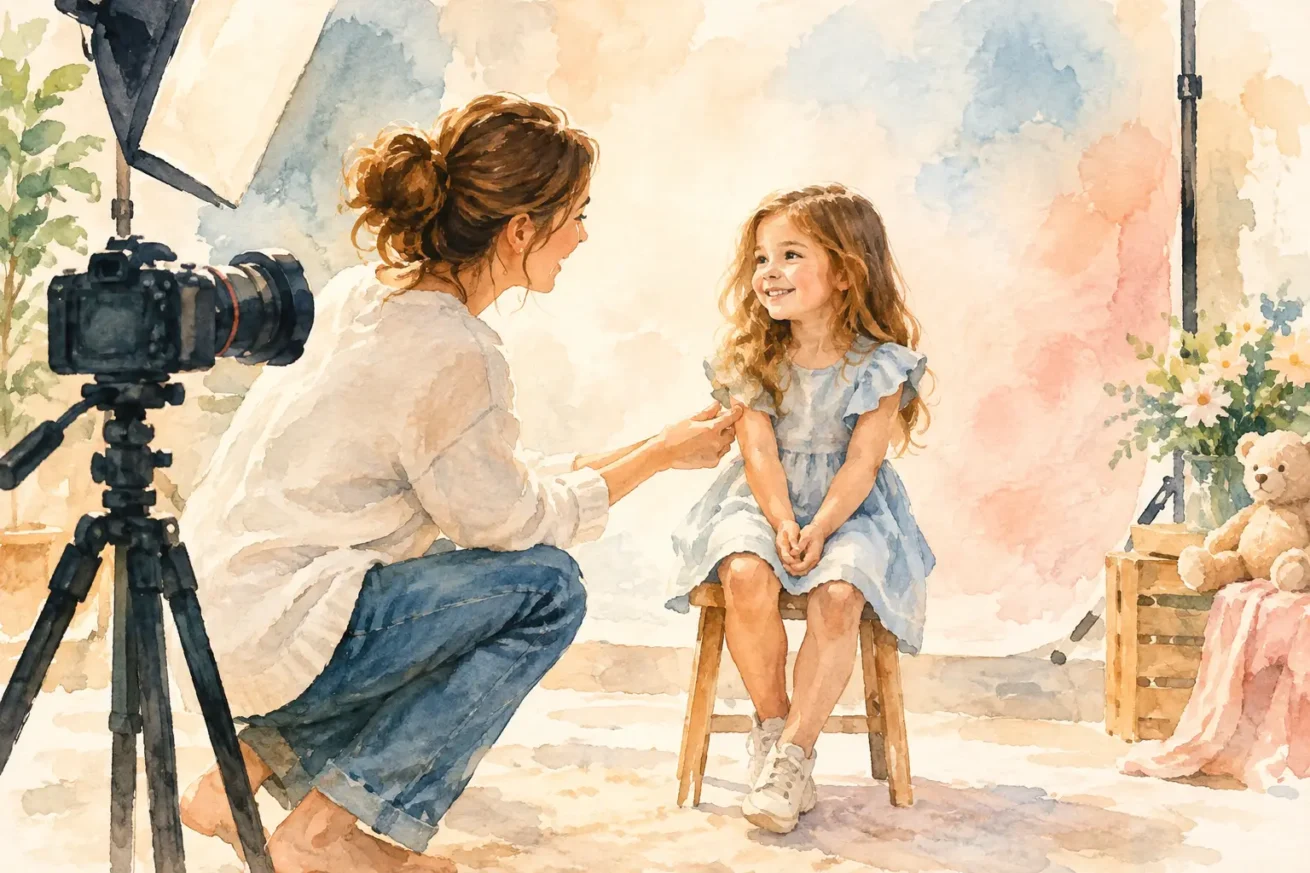 Come preparare i bambini a uno shooting fotografico